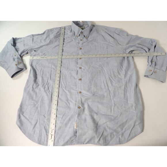 Peter Millar Mens XXL Shirt Button Up Light Blue Point Dressy Career Collared - Picture 4 of 9
